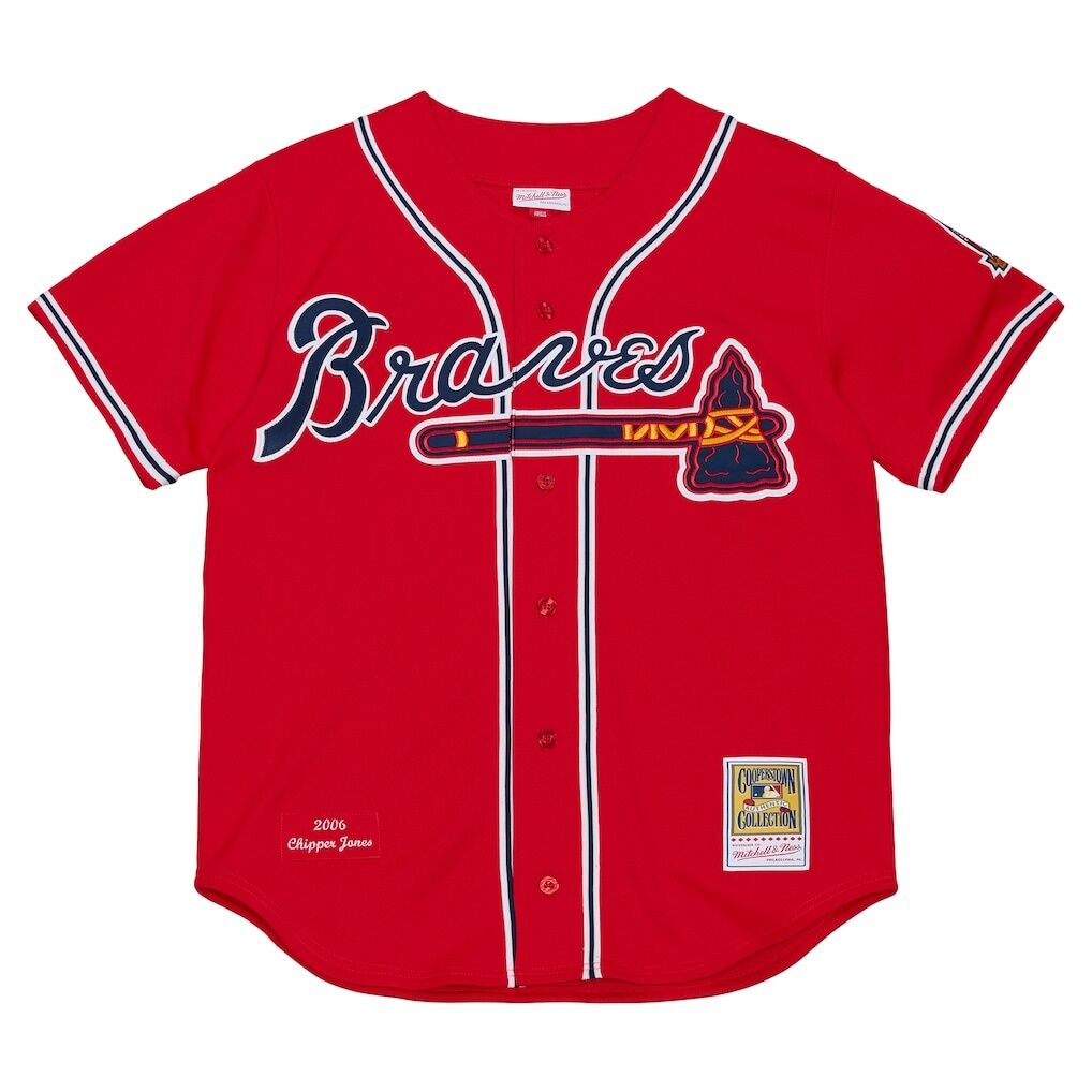 Chipper Jones Atlanta Braves Mitchell & Ness 2006 Cooperstown Collection Authentic Jersey