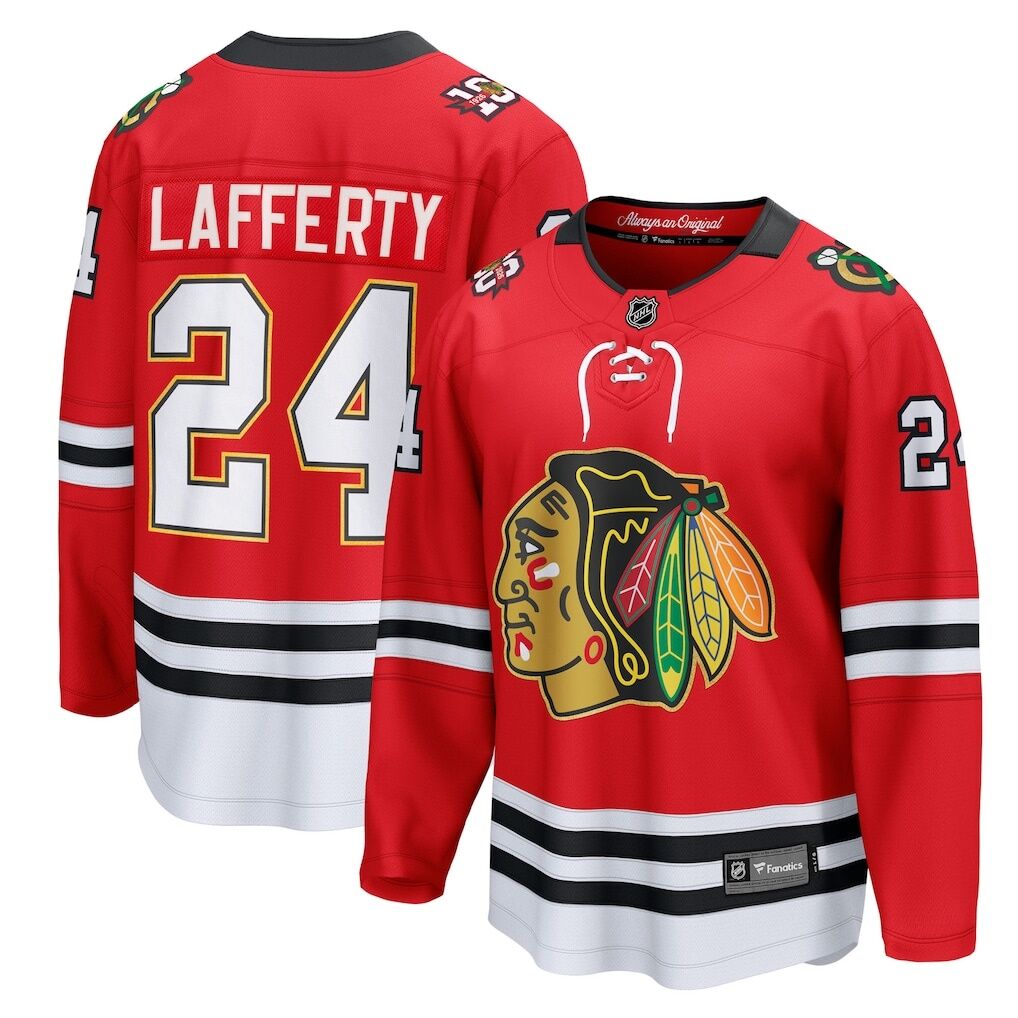Sam Lafferty Chicago Blackhawks Fashion7 Centennial Breakaway Player Jersey