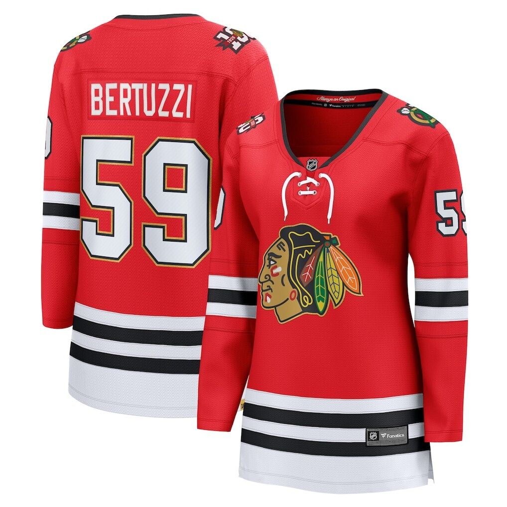 Tyler Bertuzzi Chicago Blackhawks Fashion7 Women's Centennial Breakaway Player Jersey