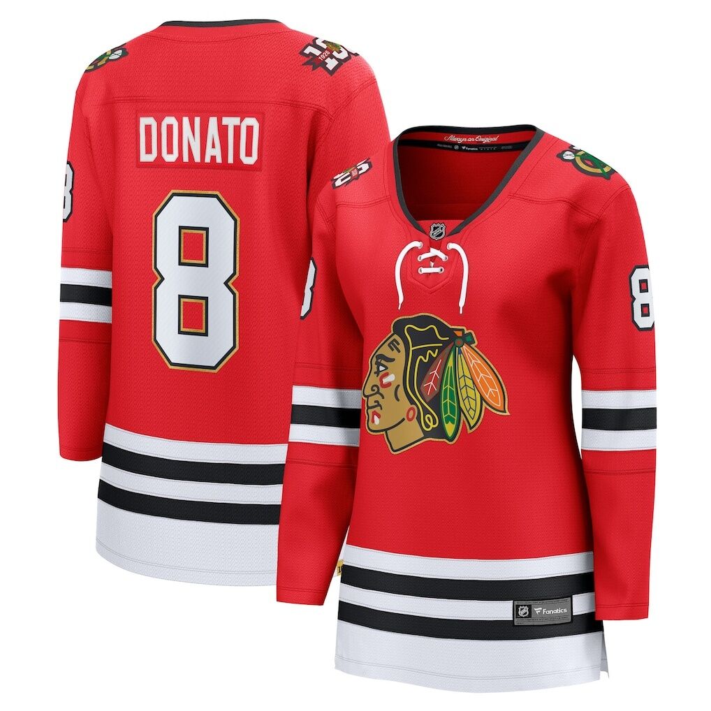 Ryan Donato Chicago Blackhawks Fashion7 Women's Centennial Breakaway Player Jersey