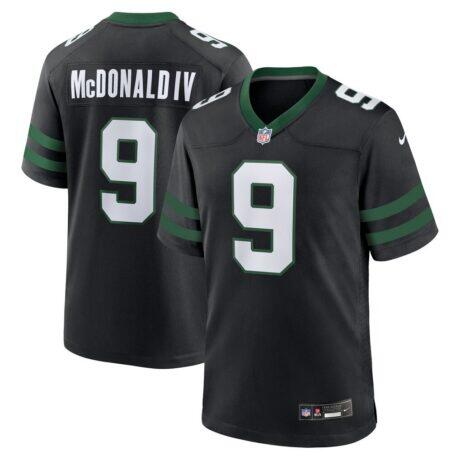 Will McDonald IV New York Jets Nike Alternate Game Jersey - Black - Front View