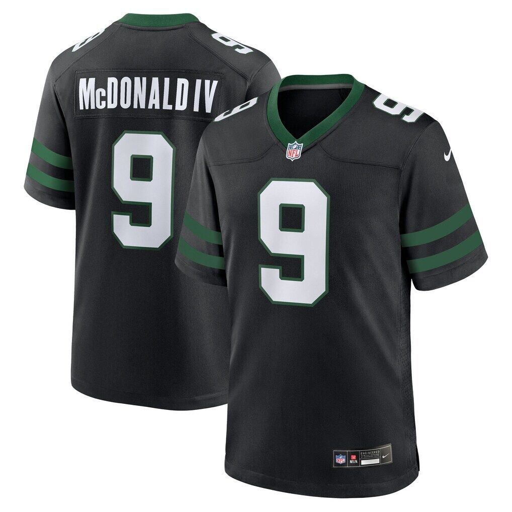 Will McDonald IV New York Jets Nike Alternate Game Jersey - Legacy Black
