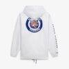 Detroit Tigers Mitchell & Ness Big & Tall Full-Snap Hooded Jacket - White - Detail View