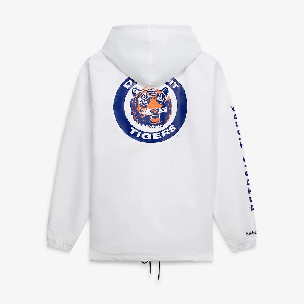 Detroit Tigers Mitchell & Ness Big & Tall Full-Snap Hooded Jacket