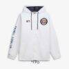 Detroit Tigers Mitchell & Ness Big & Tall Full-Snap Hooded Jacket - White - Side View