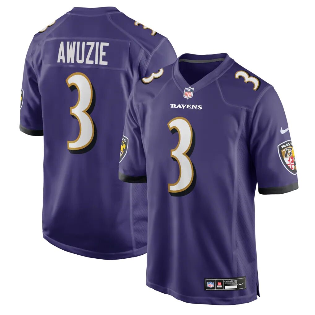 Chidobe Awuzie Baltimore Ravens Nike Team Game Jersey
