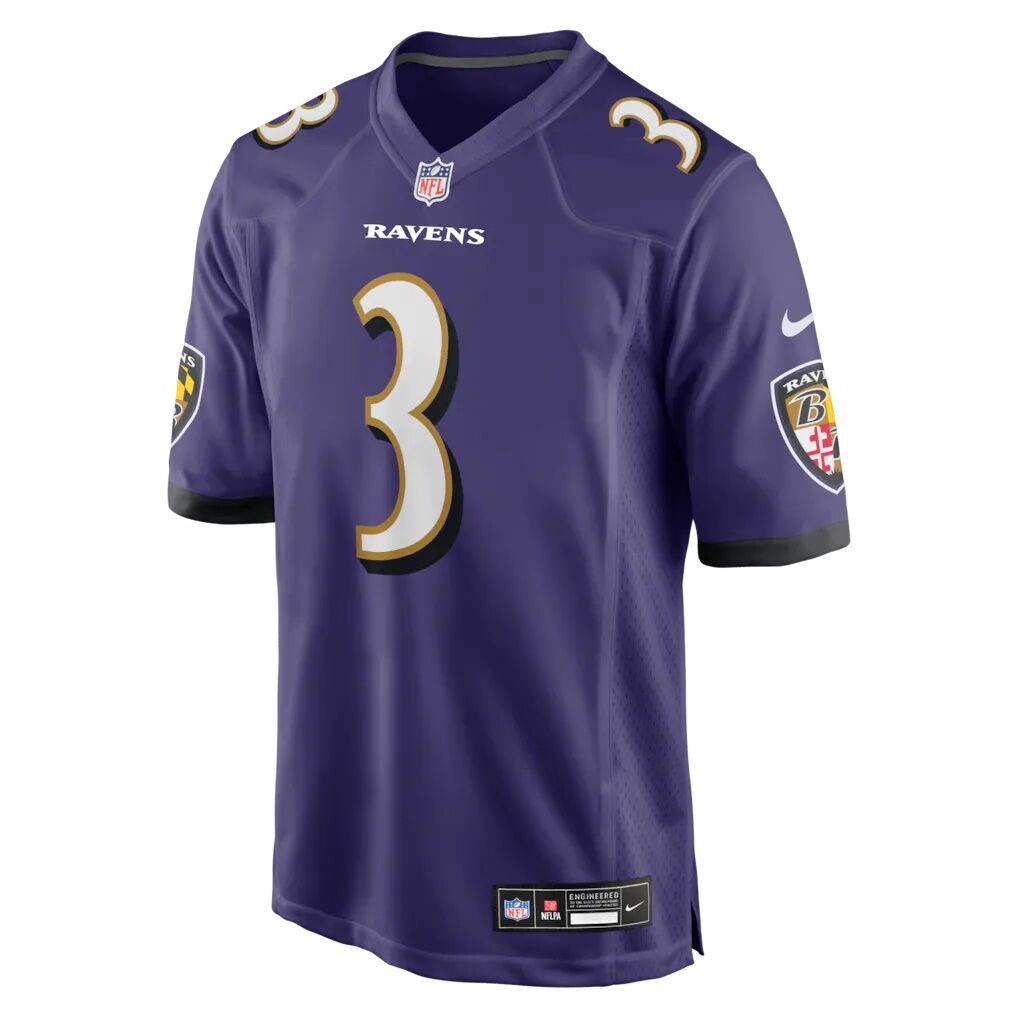 Chidobe Awuzie Baltimore Ravens Nike Team Game Jersey