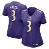 Chidobe Awuzie Baltimore Ravens Nike Women's Team Game Jersey - Purple - Front View