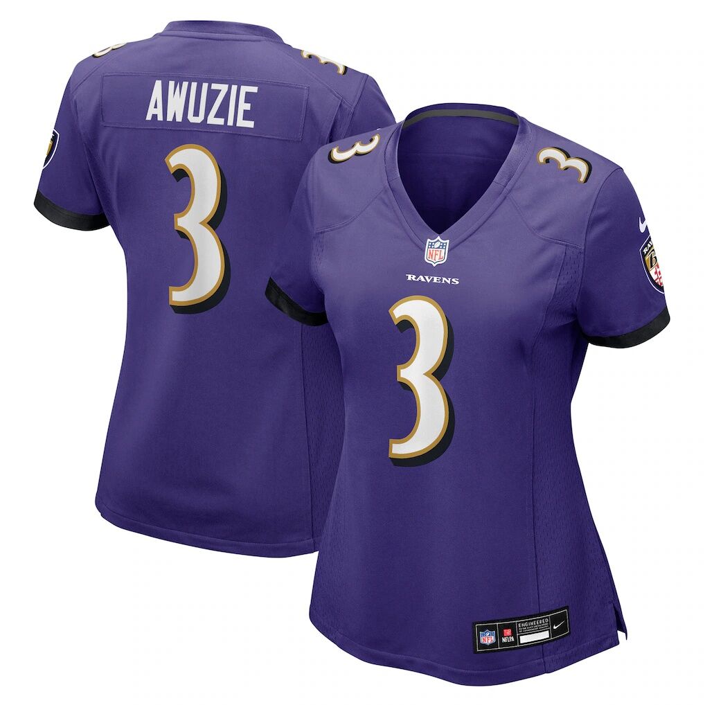 Chidobe Awuzie Baltimore Ravens Nike Women's Team Game Jersey