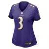 Chidobe Awuzie Baltimore Ravens Nike Women's Team Game Jersey - Purple - Side View