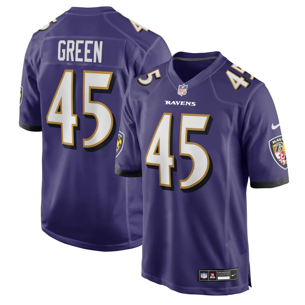Mike Green Baltimore Ravens Nike Team Game Jersey