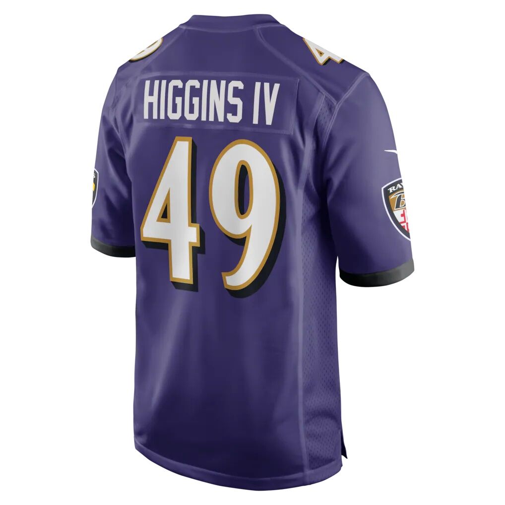 Jay Higgins IV Baltimore Ravens Nike Team Game Jersey
