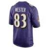 LaJohntay Wester Baltimore Ravens Nike Team Game Jersey - Purple - Detail View