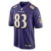 LaJohntay Wester Baltimore Ravens Nike Team Game Jersey - Purple - Side View