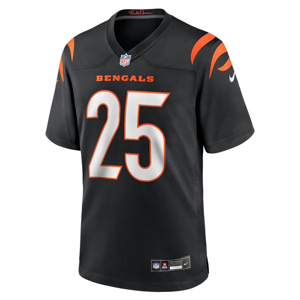 Tahj Brooks Cincinnati Bengals Nike Team Game Jersey