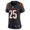 Tahj Brooks Cincinnati Bengals Nike Women's Team Game Jersey - Black - Side View