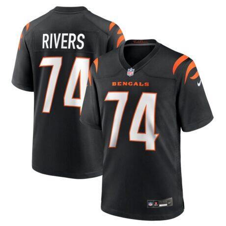 Jalen Rivers Cincinnati Bengals Nike Team Game Jersey - Black - Front View