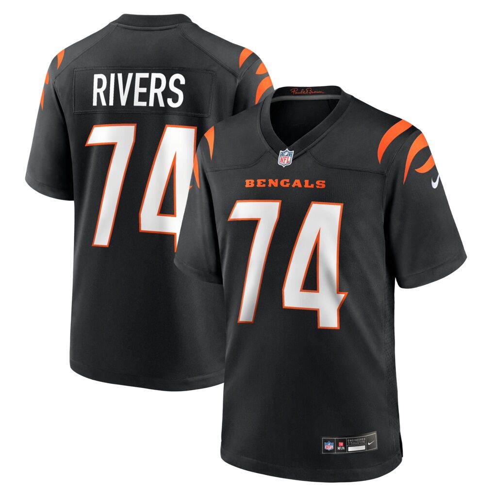 Jalen Rivers Cincinnati Bengals Nike Team Game Jersey