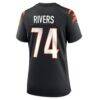 Jalen Rivers Cincinnati Bengals Nike Women's Team Game Jersey - Black - Detail View