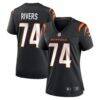 Jalen Rivers Cincinnati Bengals Nike Women's Team Game Jersey - Black - Front View