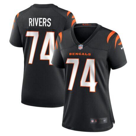 Jalen Rivers Cincinnati Bengals Nike Women's Team Game Jersey - Black - Front View