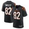 Mitchell Tinsley Cincinnati Bengals Nike Team Game Jersey - Black - Front View