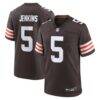 Rayshawn Jenkins Cleveland Browns Nike Team Game Jersey - Brown - Front View
