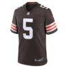 Rayshawn Jenkins Cleveland Browns Nike Team Game Jersey - Brown - Side View