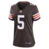 Rayshawn Jenkins Cleveland Browns Nike Women's Team Game Jersey - Brown - Side View