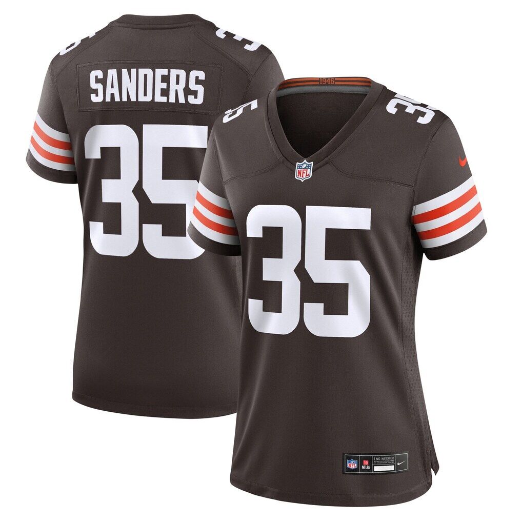 Raheim Sanders Cleveland Browns Nike Women's Team Game Jersey
