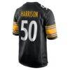 Malik Harrison Pittsburgh Steelers Nike Team Game Jersey - Black - Detail View