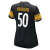 Malik Harrison Pittsburgh Steelers Nike Women's Team Game Jersey - Black - Detail View