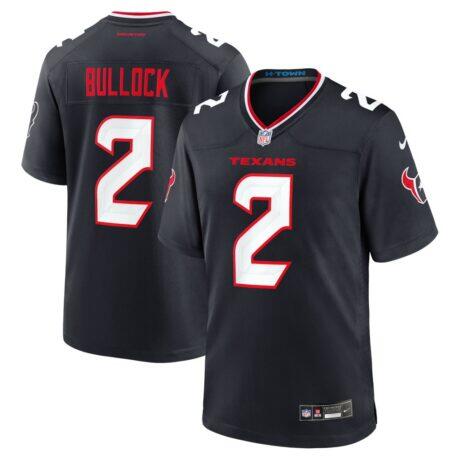 Calen Bullock Houston Texans Nike Team Game Jersey - Navy - Front View