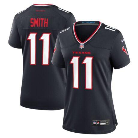 Tremon Smith Houston Texans Nike Women's Team Game Jersey - Navy - Front View