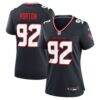 Dylan Horton Houston Texans Nike Women's Team Game Jersey - Navy - Front View