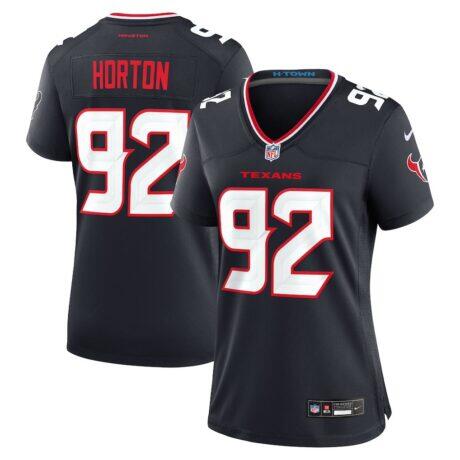 Dylan Horton Houston Texans Nike Women's Team Game Jersey - Navy - Front View
