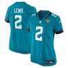 Jourdan Lewis Jacksonville Jaguars Nike Women's Team Game Jersey - Teal - Front View