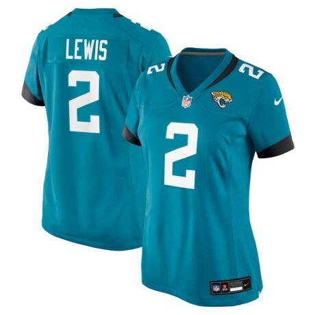 Jourdan Lewis Jacksonville Jaguars Nike Women's Team Game Jersey - Teal - Front View
