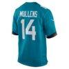 Nick Mullens Jacksonville Jaguars Nike Team Game Jersey - Teal - Detail View