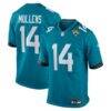 Nick Mullens Jacksonville Jaguars Nike Team Game Jersey - Teal - Front View