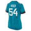 Jack Kiser Jacksonville Jaguars Nike Women's Team Game Jersey - Teal - Detail View