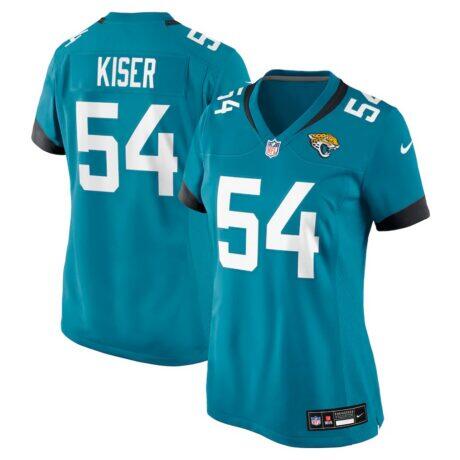 Jack Kiser Jacksonville Jaguars Nike Women's Team Game Jersey - Teal - Front View