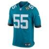 Chuma Edoga Jacksonville Jaguars Nike Team Game Jersey - Teal - Side View
