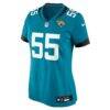 Chuma Edoga Jacksonville Jaguars Nike Women's Team Game Jersey - Teal - Side View