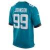 Austin Johnson Jacksonville Jaguars Nike Team Game Jersey - Teal - Detail View