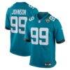 Austin Johnson Jacksonville Jaguars Nike Team Game Jersey - Teal - Front View