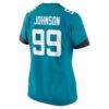 Austin Johnson Jacksonville Jaguars Nike Women's Team Game Jersey - Teal - Detail View