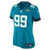 Austin Johnson Jacksonville Jaguars Nike Women's Team Game Jersey - Teal - Side View