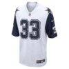 Javonte Williams Dallas Cowboys Nike Alternate Game Jersey - White - Side View