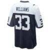 Javonte Williams Dallas Cowboys Nike Alternate Game Jersey - Navy - Alt2
